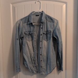 Noble U Light Blue Denim Top